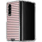 Pink and Black Stripes Galaxy Z Fold4 5G Clear Case