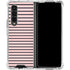 Pink and Black Stripes Galaxy Z Fold4 5G Clear Case