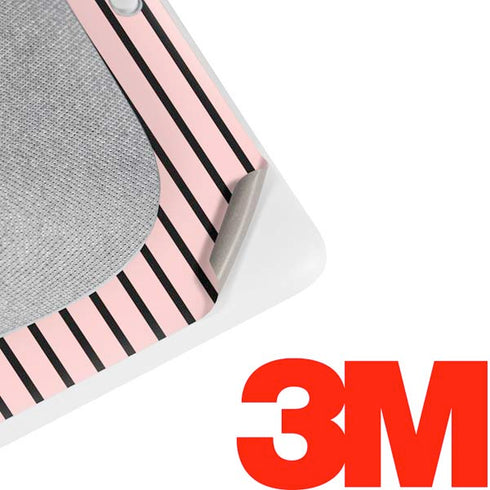 Pink and Black Stripes Google Home Hub Skin