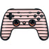 Pink and Black Stripes Google Stadia Controller Skin