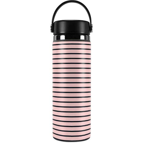 Pink and Black Stripes Hydro Flask 20oz Wide Mouth Skin