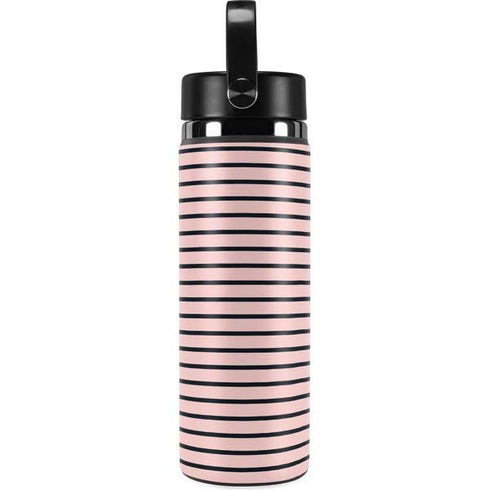 Pink and Black Stripes Hydro Flask 20oz Wide Mouth Skin