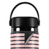 Pink and Black Stripes Hydro Flask 20oz Wide Mouth Skin