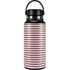 Pink and Black Stripes Hydro Flask 32oz Wide Mouth Skin