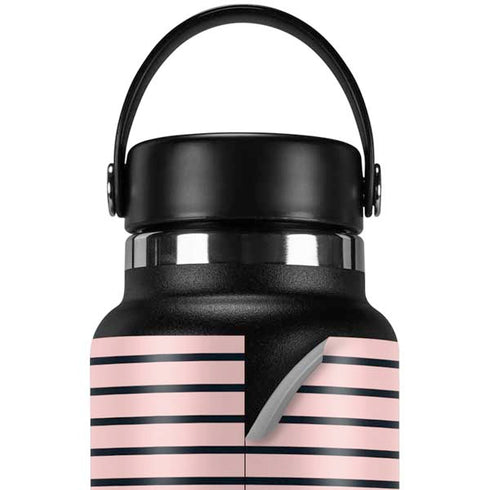 Pink and Black Stripes Hydro Flask 32oz Wide Mouth Skin