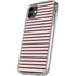 Pink and Black Stripes iPhone 11 Clear Case