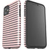 Pink and Black Stripes iPhone 11 Impact Case