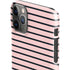 Pink and Black Stripes iPhone 11 Pro Max Lite Case