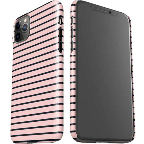 Pink and Black Stripes iPhone 11 Pro Max Lite Case