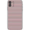 Pink and Black Stripes iPhone 11 Skin