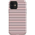 Pink and Black Stripes iPhone 12 Impact Case