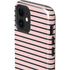 Pink and Black Stripes iPhone 12 Impact Case