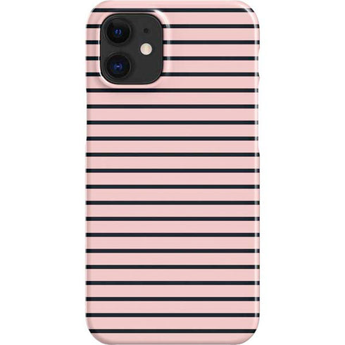 Pink and Black Stripes iPhone 12 Mini Lite Case