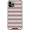 Pink and Black Stripes iPhone 12 Pro Clear Case