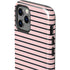 Pink and Black Stripes iPhone 12 Pro Impact Case