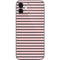 Pink and Black Stripes iPhone 12 Skin