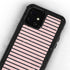 Pink and Black Stripes iPhone 12 Waterproof Case