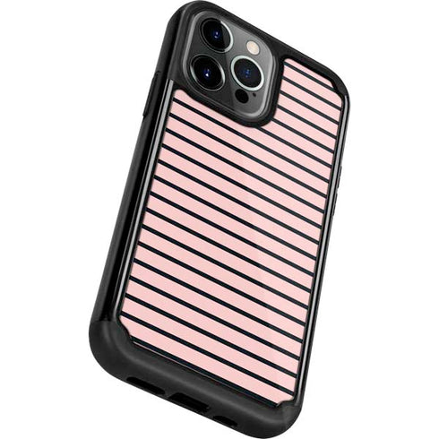 Pink and Black Stripes iPhone 13 Pro Cargo Case