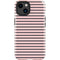 Pink and Black Stripes iPhone 15 Plus Impact Case
