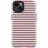 Pink and Black Stripes iPhone 15 Plus Impact Case