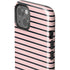 Pink and Black Stripes iPhone 14 Impact Case