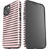 Pink and Black Stripes iPhone 14 Impact Case