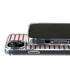 Pink and Black Stripes iPhone 15 Plus MagSafe Case