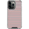 Pink and Black Stripes iPhone 14 Pro Clear Case