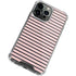 Pink and Black Stripes iPhone 15 Pro Clear Case