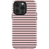 Pink and Black Stripes iPhone 15 Pro Impact Case