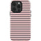 Pink and Black Stripes iPhone 14 Pro Impact Case