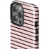Pink and Black Stripes iPhone 15 Pro Impact Case