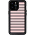Pink and Black Stripes iPhone 14 Pro Max Waterproof Case