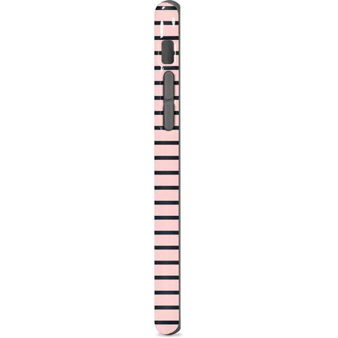 Pink and Black Stripes iPhone 7 Pro Case
