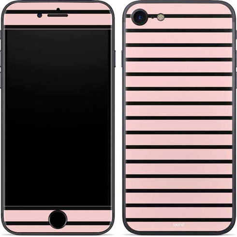Pink and Black Stripes iPhone SE (2nd & 3rd Gen) Skin