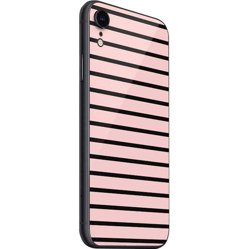 Pink and Black Stripes iPhone SE (2nd & 3rd Gen) Skin
