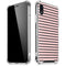 Pink and Black Stripes iPhone XR Clear Case