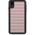 Pink and Black Stripes iPhone XR Waterproof Case