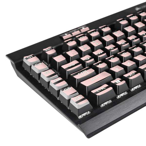 Pink and Black Stripes K95 RGB PLATINUM Mechanical Gaming Keyboard Skin