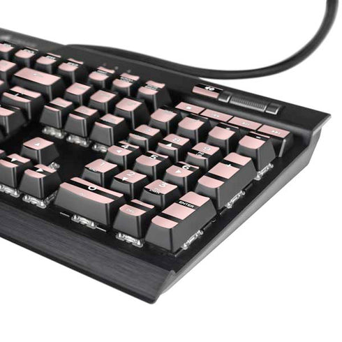 Pink and Black Stripes K95 RGB PLATINUM Mechanical Gaming Keyboard Skin