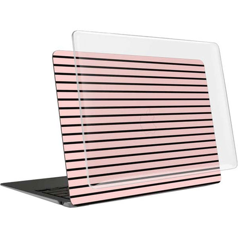 Pink and Black Stripes MacBook Air 13in (2020) Case plus Skin