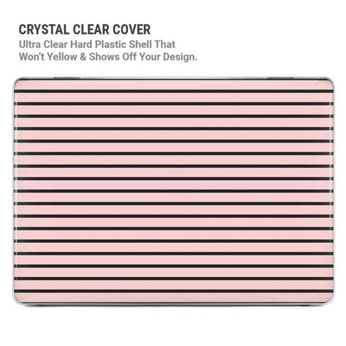 Pink and Black Stripes MacBook Air 13in M1 (2021) Case plus Skin