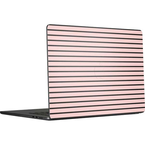 Pink and Black Stripes MacBook Air 15 in (2023) Skin