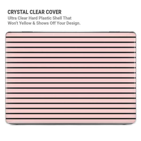 Pink and Black Stripes MacBook Pro 13in (2020) Case plus Skin