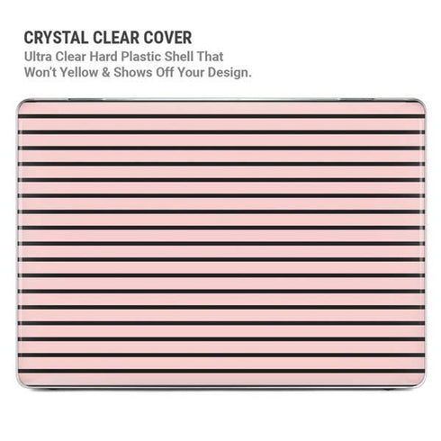 Pink and Black Stripes MacBook Pro 15in (2016-19) Case plus Skin