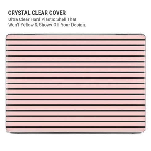 Pink and Black Stripes MacBook Pro 16in (2019-20) Case plus Skin