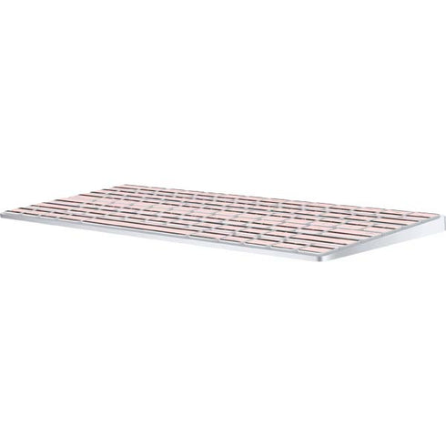 Pink and Black Stripes Magic Keyboard Skin