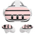 Pink and Black Stripes Meta Quest 3 Skin