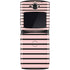Pink and Black Stripes Motorola RAZR Skin
