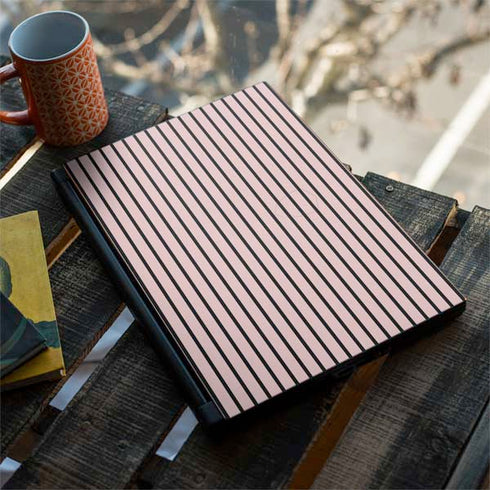 Pink and Black Stripes MSI GS65 Stealth Laptop Skin